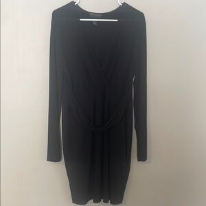 Forever 21 Black Bodycon Long Sleeve Dress